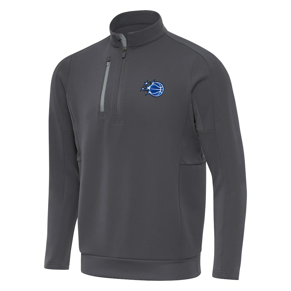 Orlando Magic Antigua New Logo Generation Quarter-Zip Pullover Top Pewter