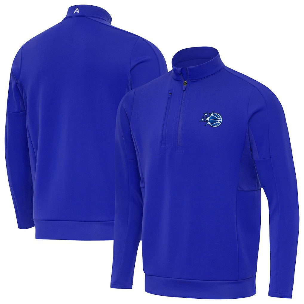 Orlando Magic Antigua New Logo Generation Quarter-Zip Pullover Top Royal