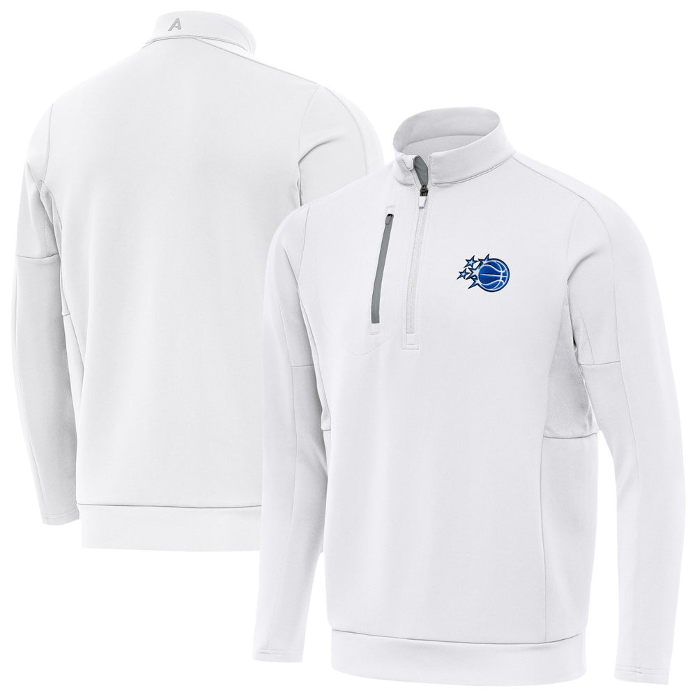 Orlando Magic Antigua New Logo Generation Quarter-Zip Pullover Top White