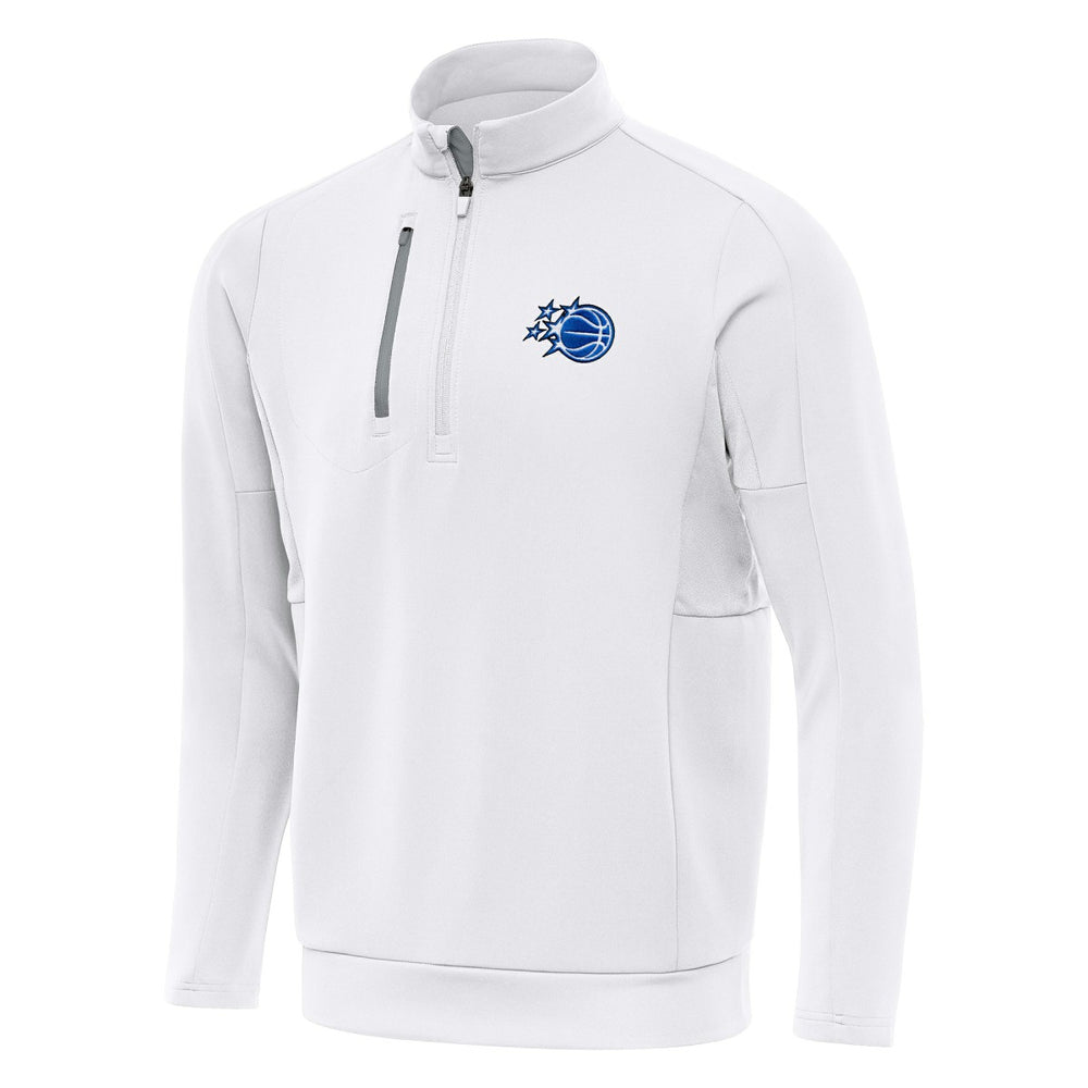 Orlando Magic Antigua New Logo Generation Quarter-Zip Pullover Top White