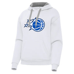 Orlando Magic Antigua Women's New Logo Victory Pullover Hoodie White