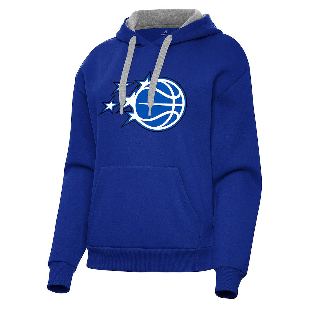 Orlando Magic Antigua Women's New Logo Victory Pullover Hoodie Royal