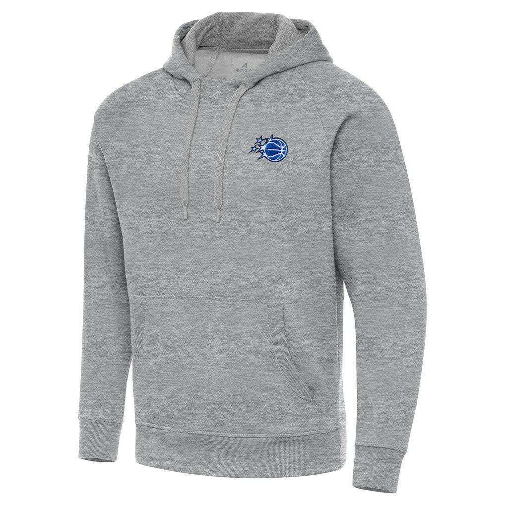 Orlando Magic Antigua New Logo Victory Pullover Hoodie Heather Gray