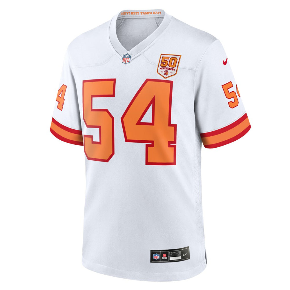 Lavonte David '76 Tampa Bay Buccaneers 50th Season Game Jersey White