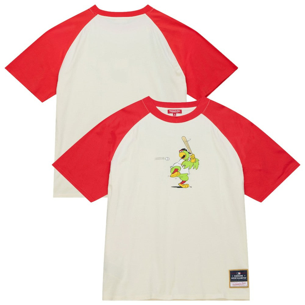 Pittsburgh Pirates Mitchell & Ness Women's Boyfriend Raglan T-Shirt - Cream T-shirts