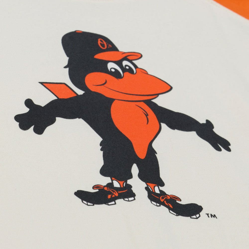Baltimore Orioles Mitchell & Ness Women's Boyfriend Raglan T-Shirt - Cream T-shirts
