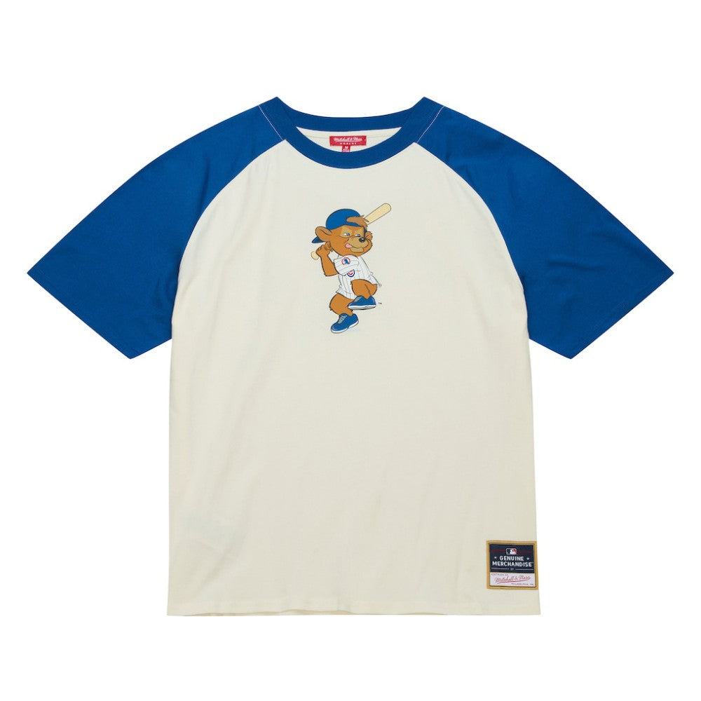 Chicago Cubs Mitchell & Ness Women's Boyfriend Raglan T-Shirt - Cream T-shirts
