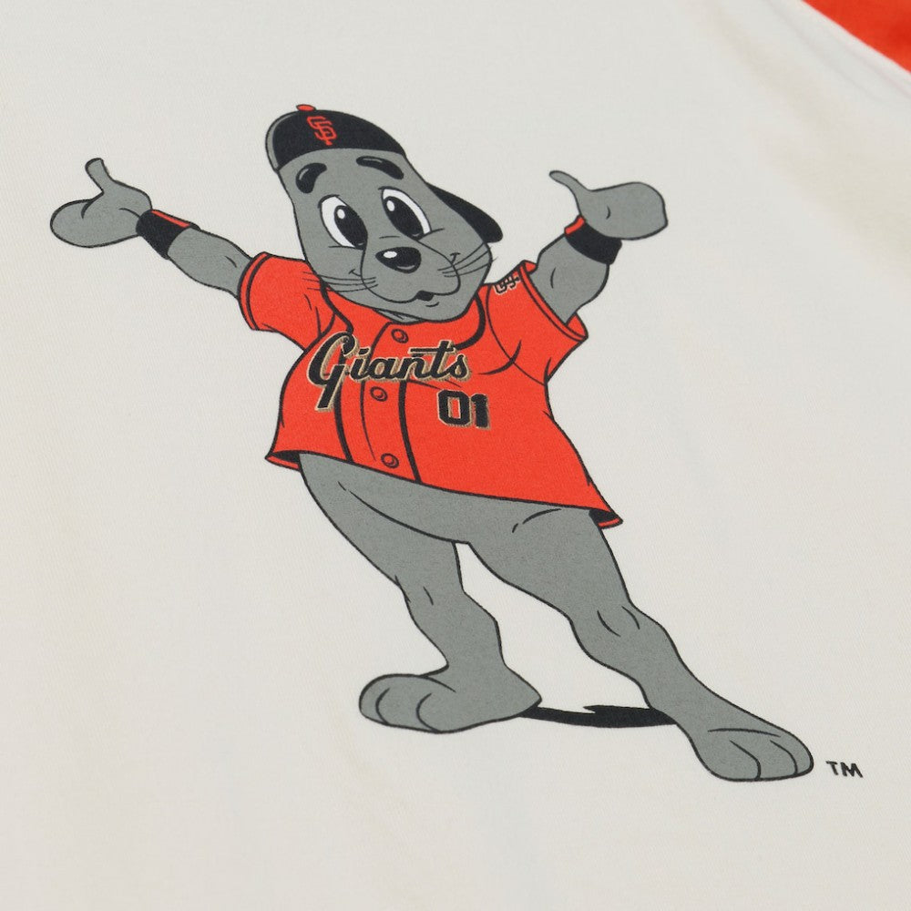 San Francisco Giants Mitchell & Ness Women's Boyfriend Raglan T-Shirt - Cream T-shirts