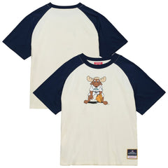 Seattle Mariners Mitchell & Ness Women's Boyfriend Raglan T-Shirt - Cream T-shirts