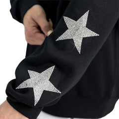 Dallas Cowboys Gameday Couture Women's Velocity Relaxed Rhinestone Pullover Sweatshirt Black
