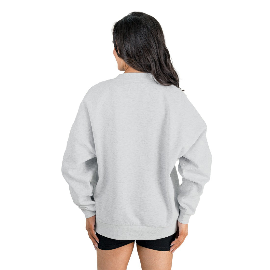 Green Bay Packers Gameday Couture Women's Home Turf Oversized Premium Fleece Pullover Sweatshirt Ash