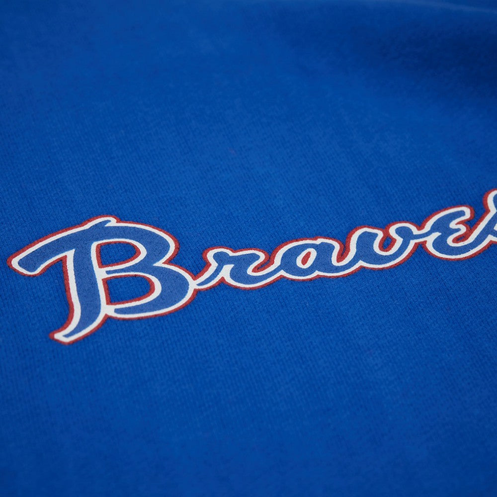 Atlanta Braves Mitchell & Ness Women's Cooperstown Collection Crewneck Sweatshirt - Royal Sweatshirts