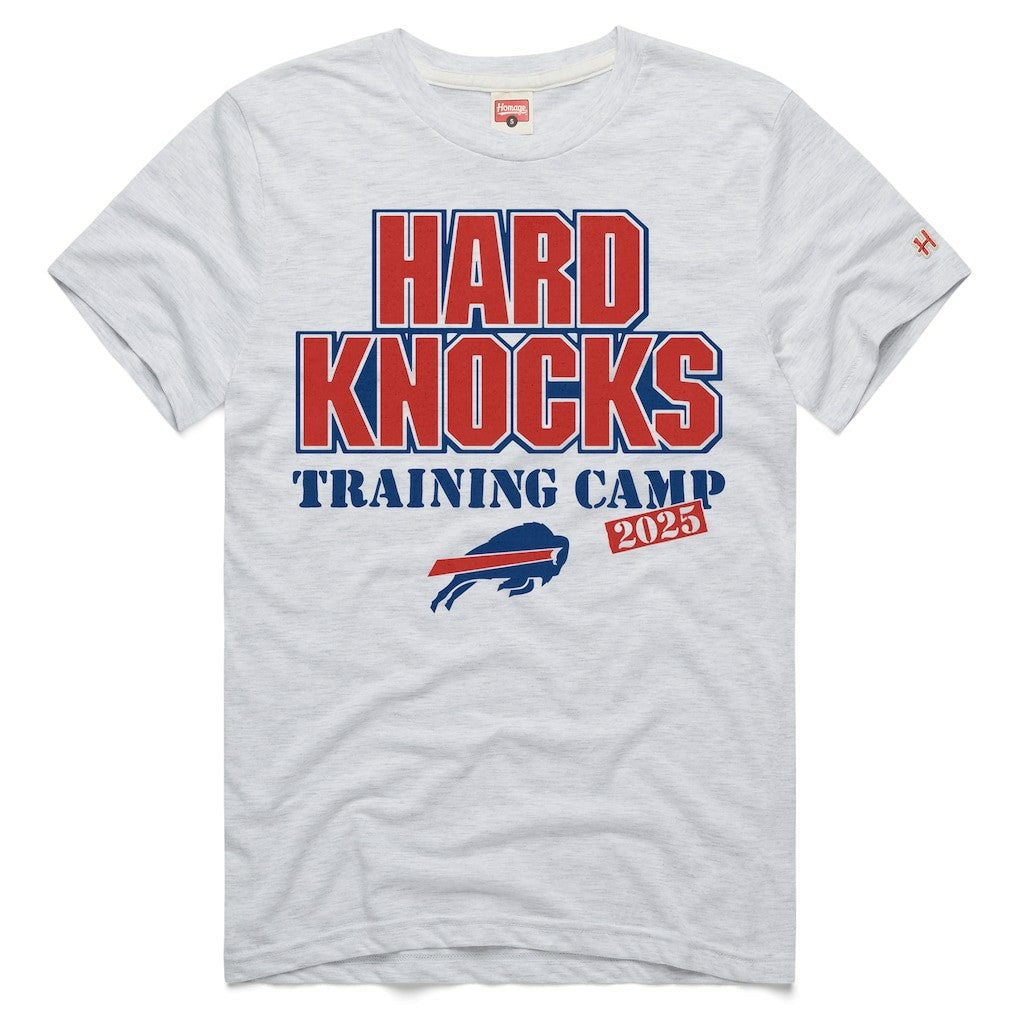 Buffalo Bills Homage 2025 Hard Knocks Training Camp Tri-Blend T-Shirt Ash