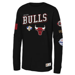 Chicago Bulls Youth Hardwood Classics Training Camp Long Sleeve T-Shirt Black