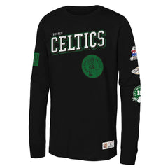 Boston Celtics Youth Hardwood Classics Training Camp Long Sleeve T-Shirt Black