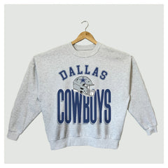 Dallas Cowboys Gameday Couture Women's Fierce Focus Premium Oversized Fleece Pullover Sweatshirt Ash