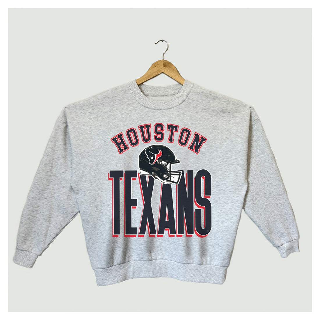Houston Texans Gameday Couture Women's Fierce Focus Premium Oversized Fleece Pullover Sweatshirt Ash