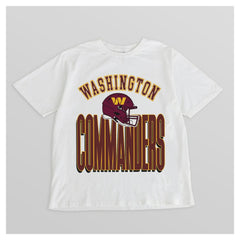 Washington Commanders Gameday Couture Women's Oversized Classic Fierce Focus T-Shirt White