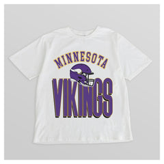 Minnesota Vikings Gameday Couture Women's Oversized Classic Fierce Focus T-Shirt White
