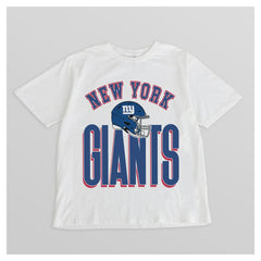 New York Giants Gameday Couture Women's Oversized Classic Fierce Focus T-Shirt White
