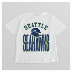 Seattle Seahawks Gameday Couture Women's Oversized Classic Fierce Focus T-Shirt White