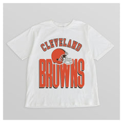 Cleveland Browns Gameday Couture Women's Oversized Classic Fierce Focus T-Shirt White
