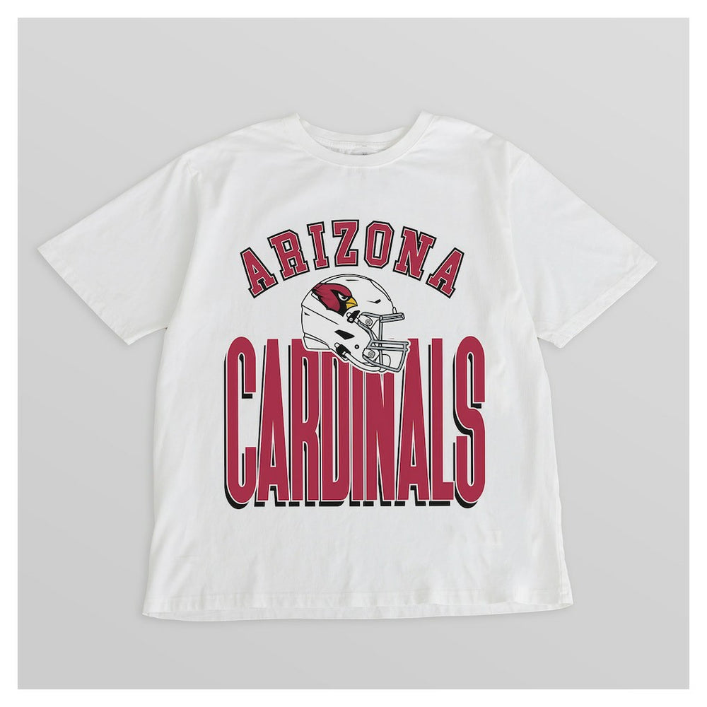 Arizona Cardinals Gameday Couture Women's Oversized Classic Fierce Focus T-Shirt White