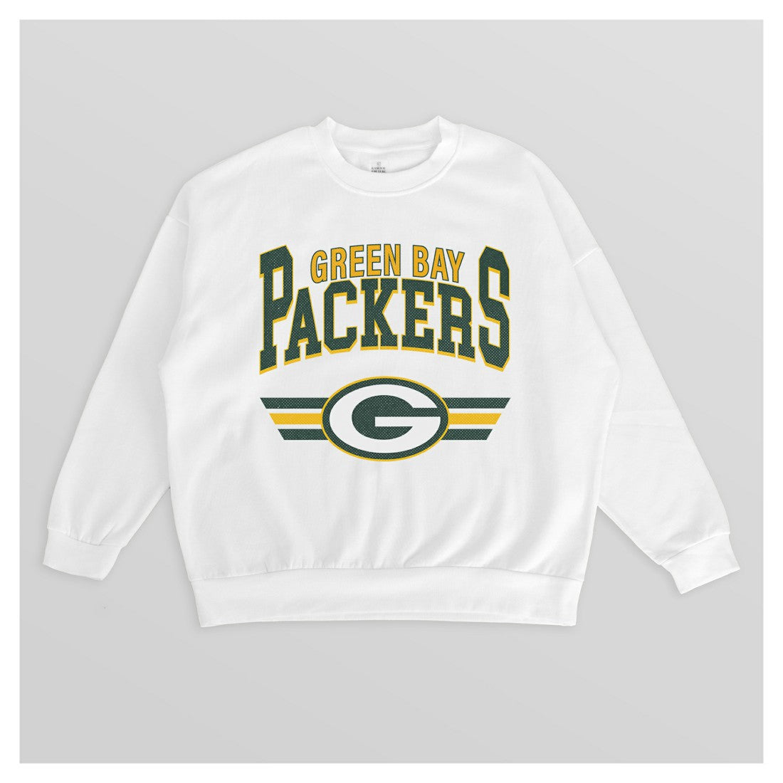 Green Bay Packers Gameday Couture Women's Swift Strike Premium Oversized Fleece Pullover Sweatshirt White