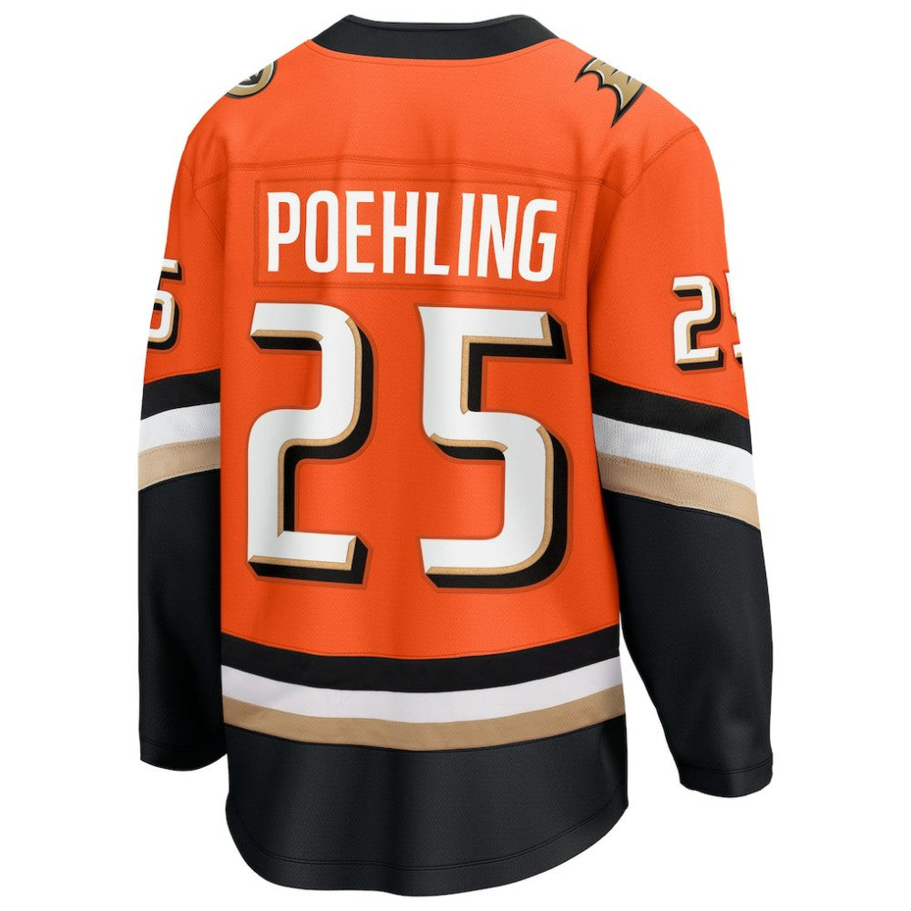 NHL Ryan Poehling Anaheim Ducks Fanatics Home Breakaway Jersey - Orange