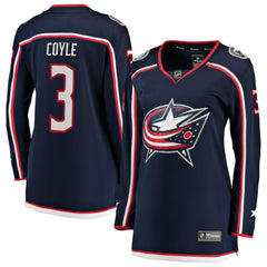 NHL Charlie Coyle Columbus Blue Jackets Fanatics Women's Home Breakaway Jersey - Navy