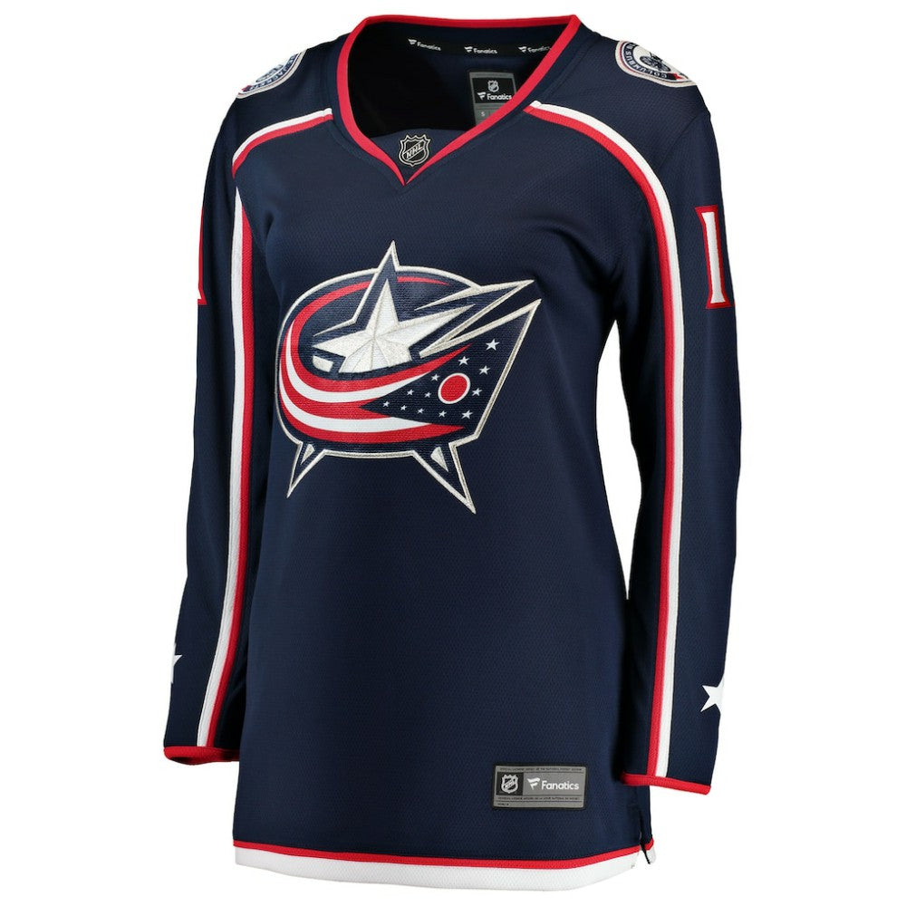 NHL Miles Wood Columbus Blue Jackets Fanatics Women's Home Breakaway Jersey - Navy