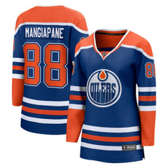 NHL Andrew Mangiapane Edmonton Oilers Fanatics Women's Home Breakaway Jersey - Royal