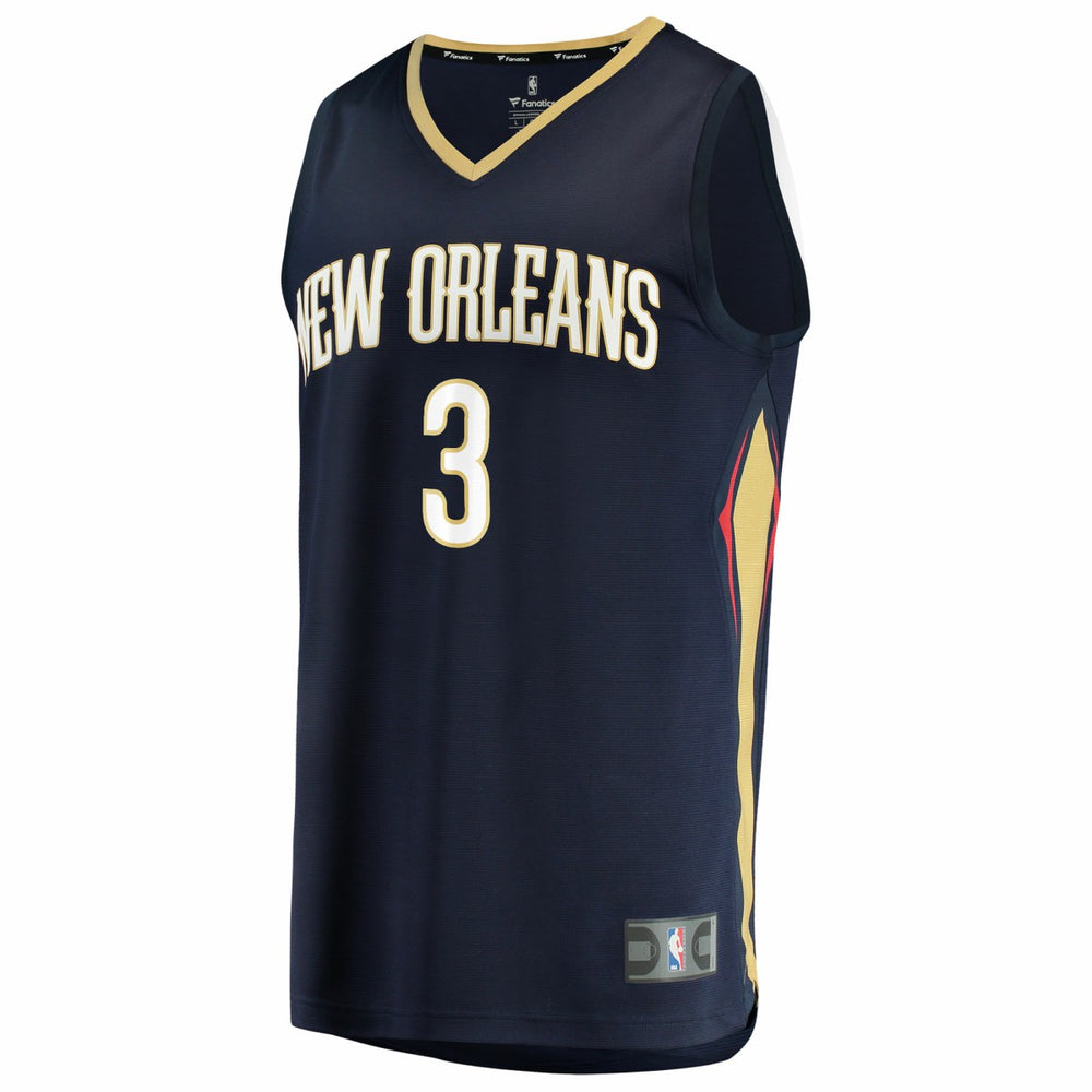 Jordan Poole New Orleans Pelicans Youth Fast Break Replica Jersey Navy Icon Edition