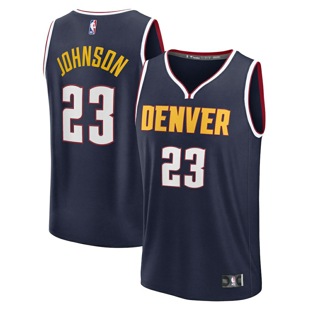 Cameron Johnson Denver Nuggets Youth Fast Break Replica Jersey Navy Icon Edition