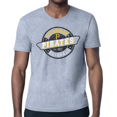 Pittsburgh Pirates Starter Route 66 Team Logo T-Shirt - Gray T-shirts