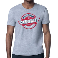 St. Louis Cardinals Starter Route 66 Team Logo T-Shirt - Heather Gray T-shirts