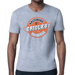 Baltimore Orioles Starter Route 66 Team Logo T-Shirt - Heather Gray T-shirts