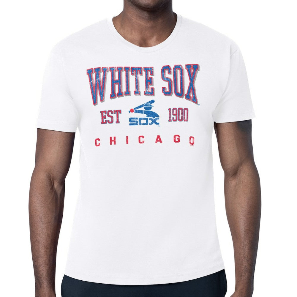 Chicago White Sox Starter Distressed Logo T-Shirt - White T-shirts