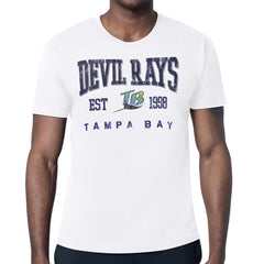 Tampa Bay Rays Starter Distressed Logo T-Shirt - White T-shirts