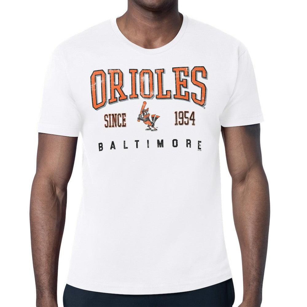 Baltimore Orioles Starter Distressed Logo T-Shirt - White T-shirts