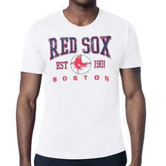 Boston Red Sox Starter Distressed Logo T-Shirt - White T-shirts