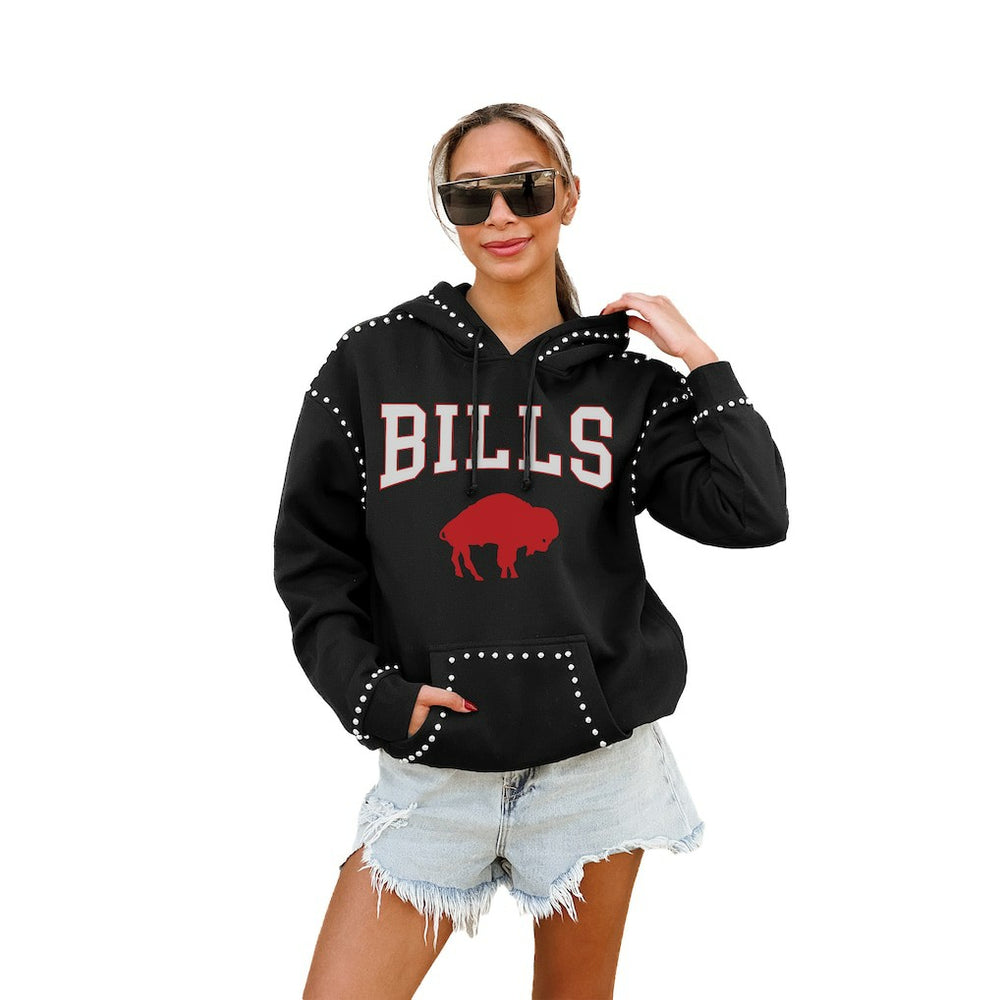 Buffalo Bills Gameday Couture Women's Studded Pullover Hoodie Black