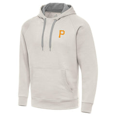 Pittsburgh Pirates Antigua Victory Pullover Hoodie - Cream Hoodies