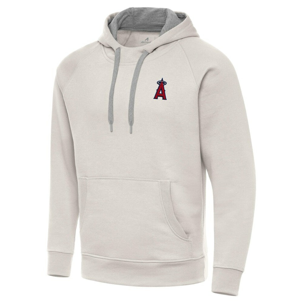 Los Angeles Angels Antigua Victory Pullover Hoodie - Cream Hoodies
