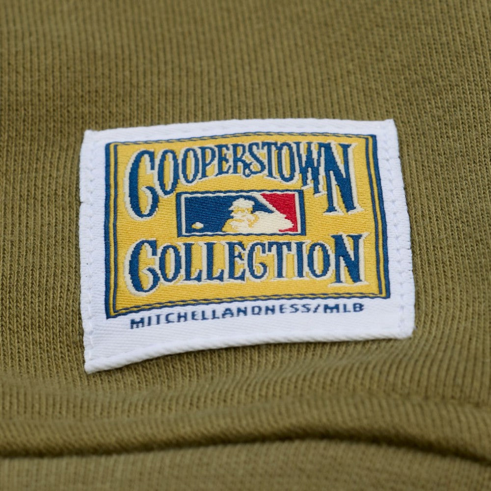 New York Yankees Mitchell & Ness Women's Cooperstown Collection Fleece Sweatshirt - Olive Sweatshirts