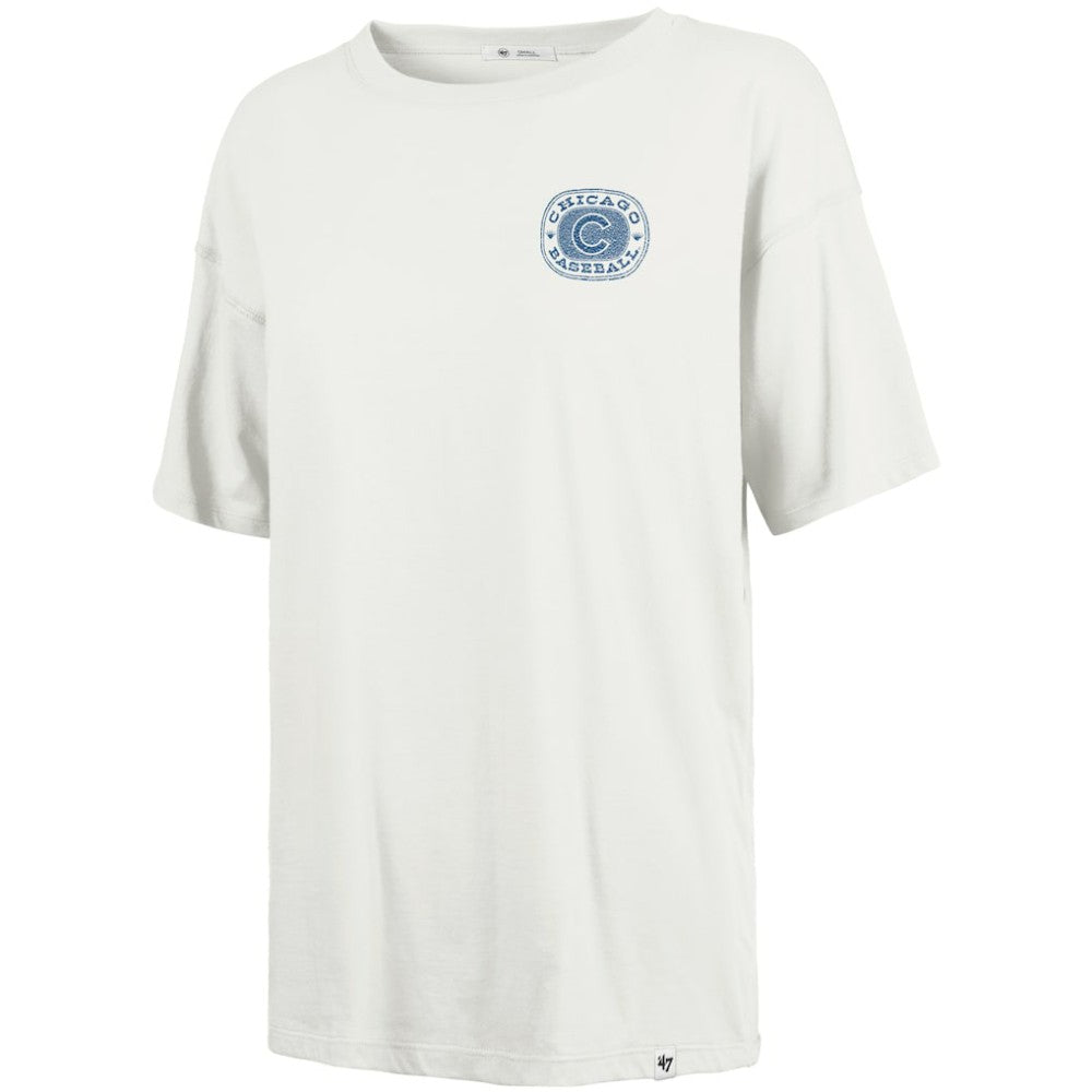 Chicago Cubs '47 Women's Back Canyon Sadie T-Shirt - Natural T-shirts