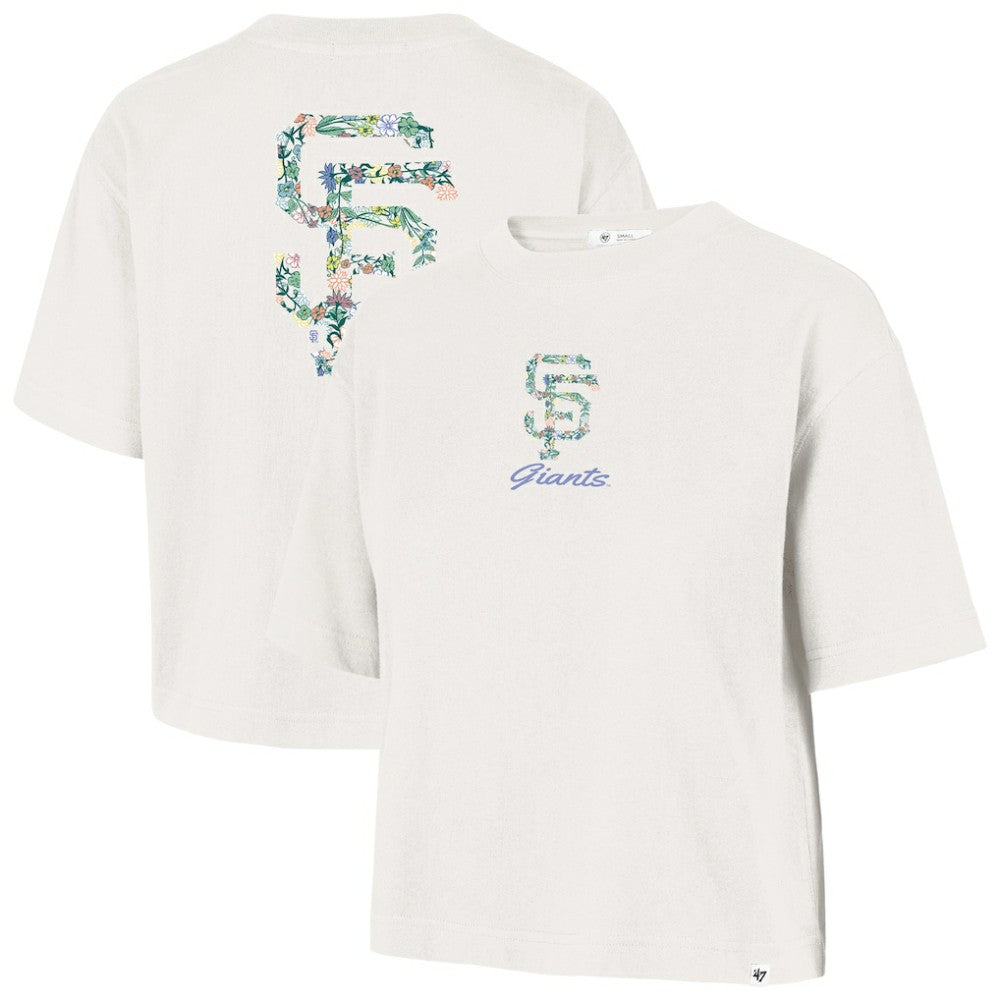 San Francisco Giants '47 Women's Full Bloom Cropped T-Shirt - Natural T-shirts