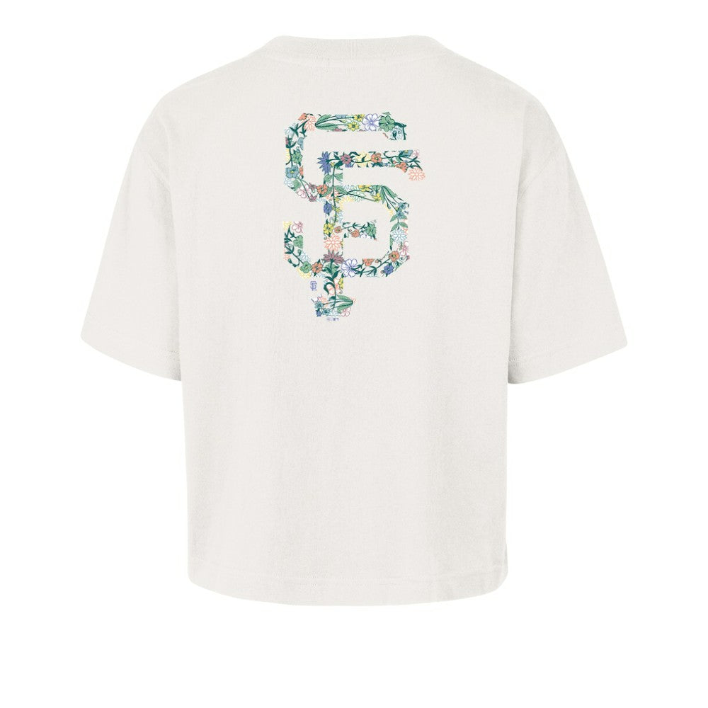 San Francisco Giants '47 Women's Full Bloom Cropped T-Shirt - Natural T-shirts