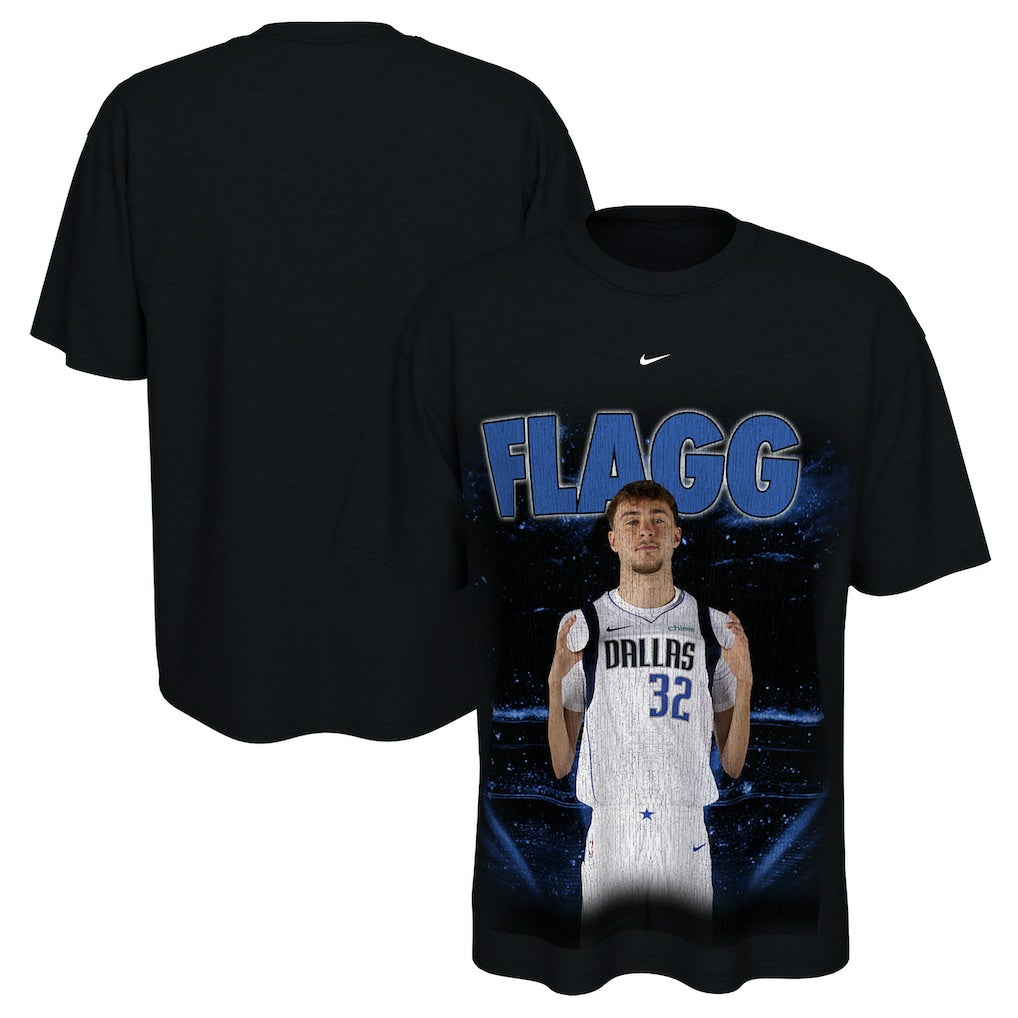 Cooper Flagg Dallas Mavericks Unisex New Faces x New Places T-Shirt Black