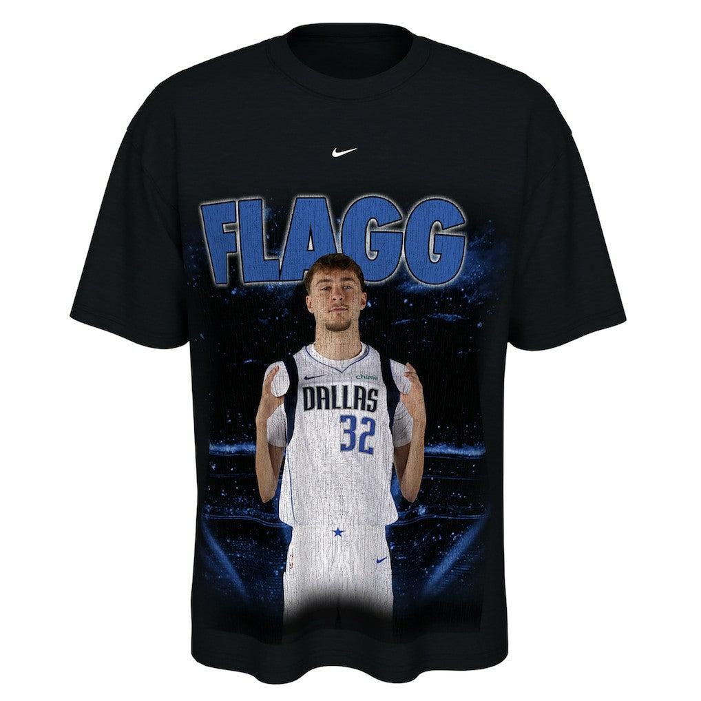 Cooper Flagg Dallas Mavericks Unisex New Faces x New Places T-Shirt Black